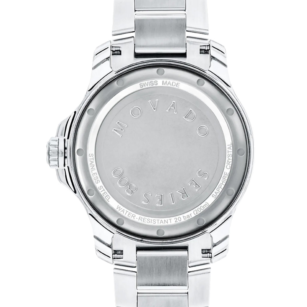 Movado - 800 Series 40 mm Red Dial Stainless Steel - 2600178