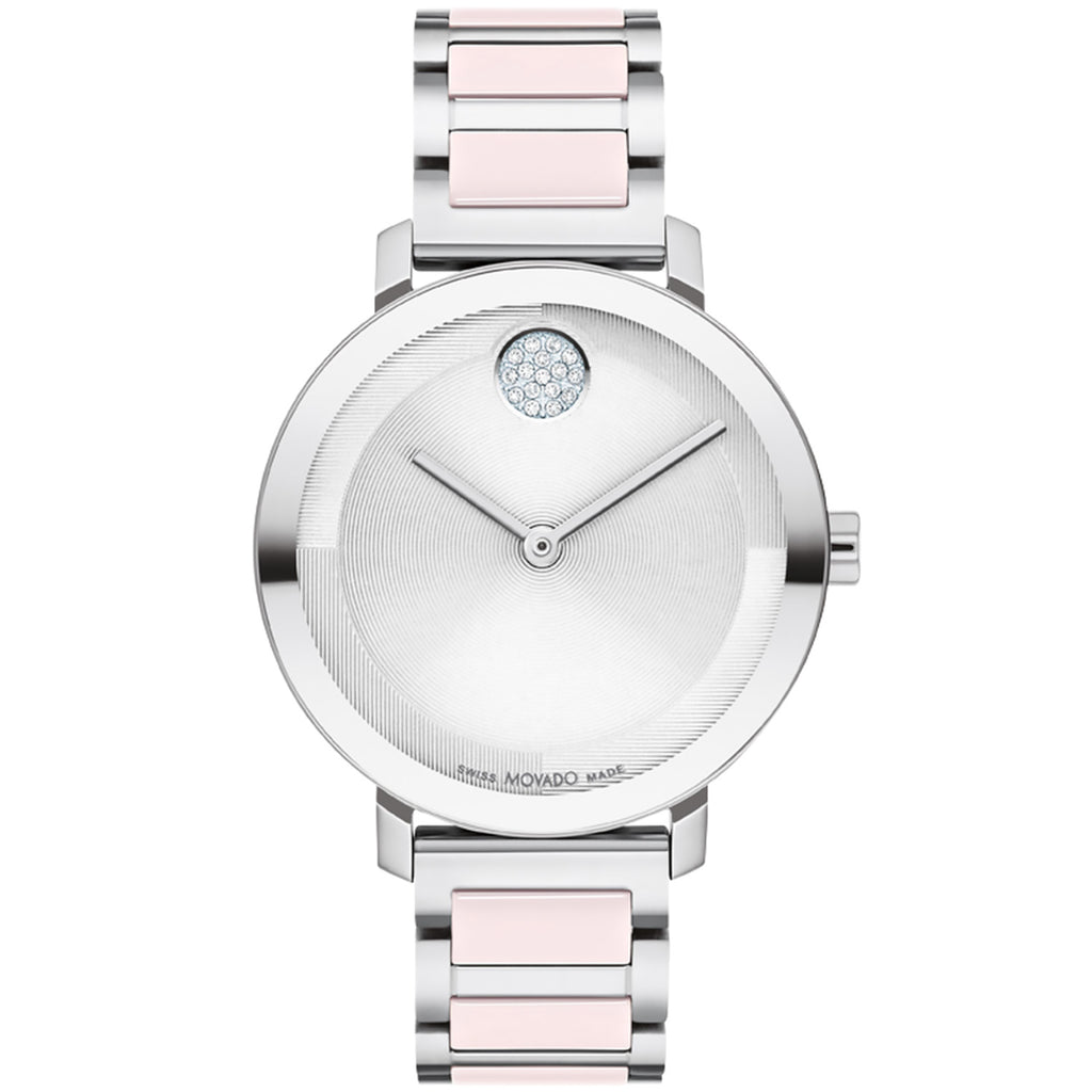 Movado - Bold Evolution 2.0 Micro-textured Dial 34 mm Sparkling Crystals - 3601236