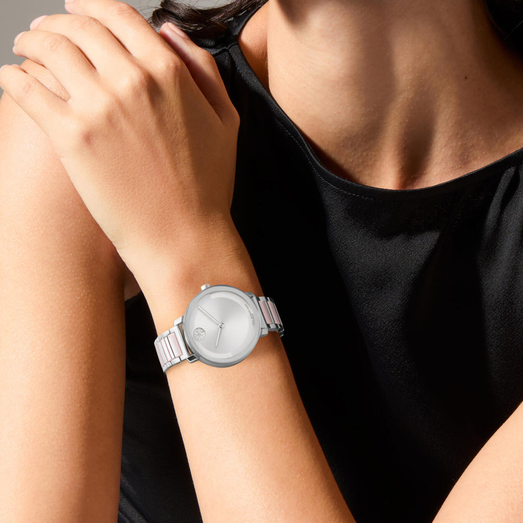 Movado - Bold Evolution 2.0 Micro-textured Dial 34 mm Sparkling Crystals - 3601236