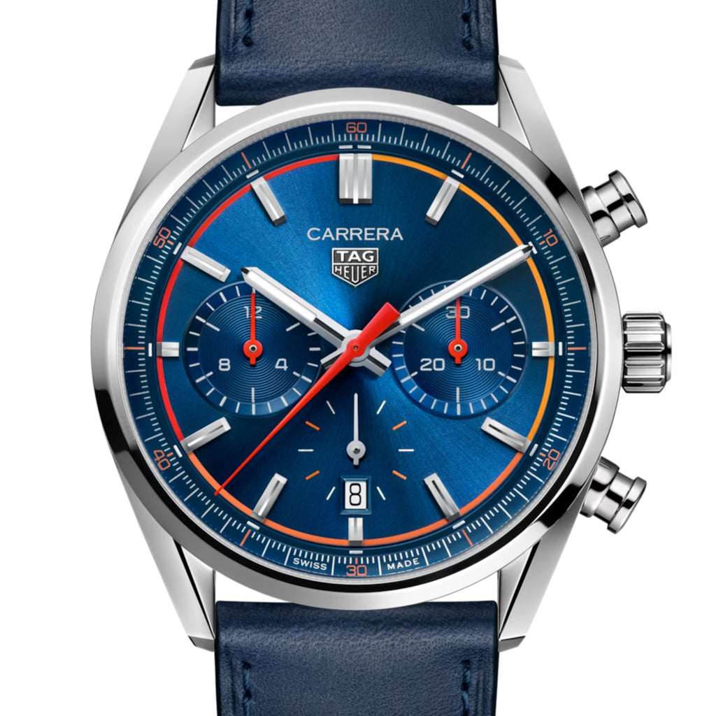 TAG Heuer - Carrera 42 mm Chronograph Blue Dial - CBN201D.FC6543
