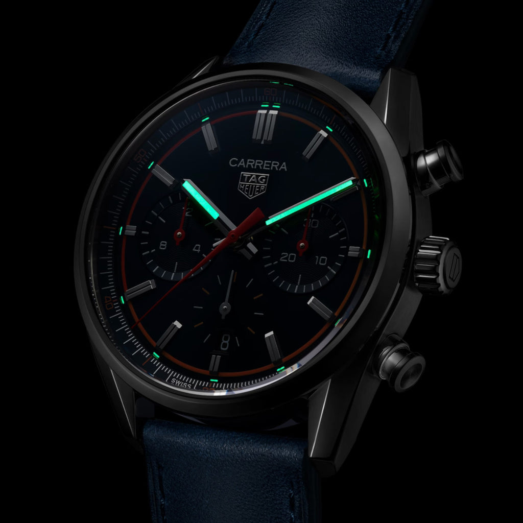 TAG Heuer - Carrera 42 mm Chronograph Blue Dial - CBN201D.FC6543