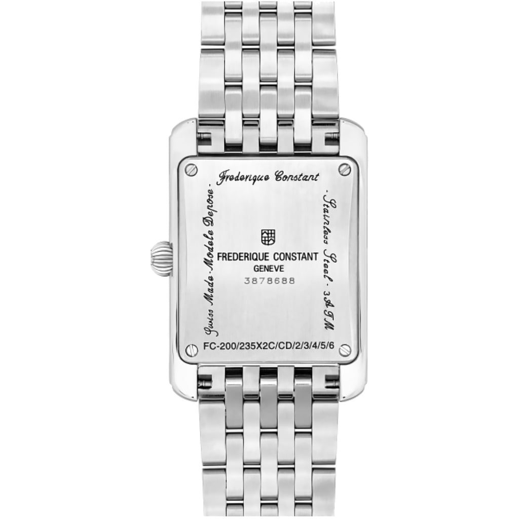 Frederique Constant - Classics Carree Small Seconds Art Deco Tank Bracelet - FC-235S2C6B