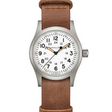 Hamilton - Khaki Field 38 mm Mechanical Stainless Matt Case White Dial - H69439511