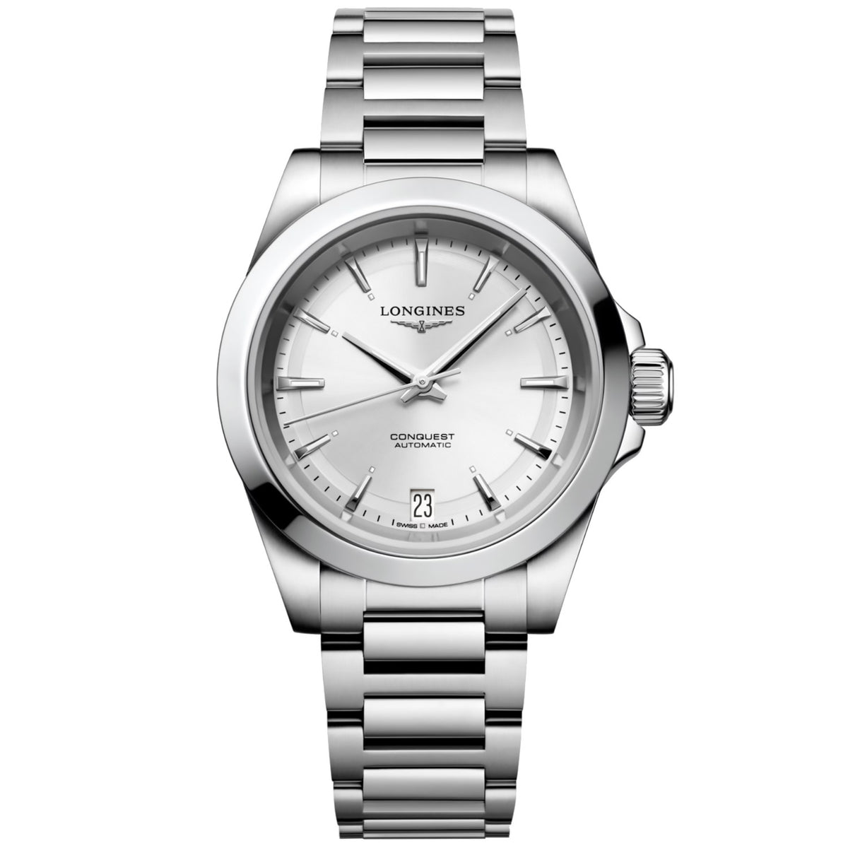 Longines - Conquest 34 mm Automatic Sunray Silver Dial