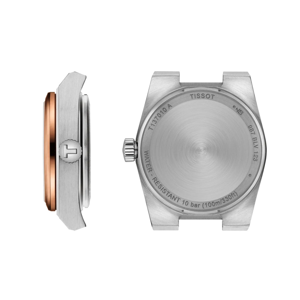 Tissot - PRX 25 mm Rose Gold Bezel Mother of Pearl  - T1370102111100