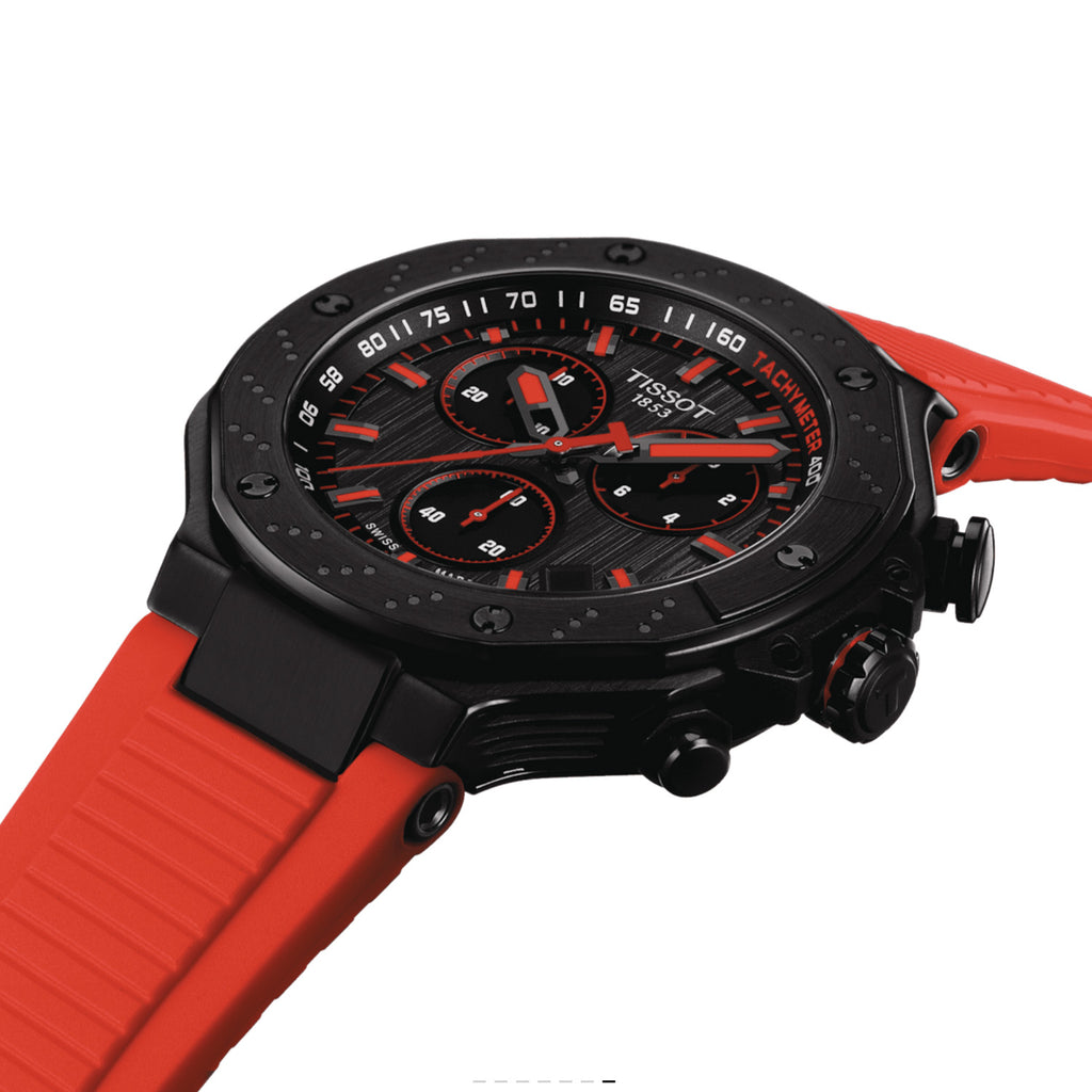 Tissot - T-Race Quartz Chronograph Red Silicone Strap - T1414173706101