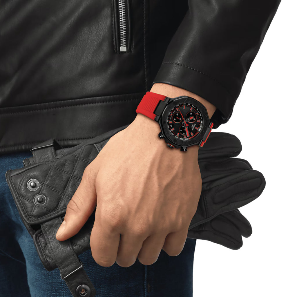Tissot - T-Race Quartz Chronograph Red Silicone Strap - T1414173706101