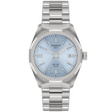 Tissot - PRC 100 Solar 34 mm Blue Dial Steel Bracelet - T1518221135100