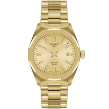 Load image into Gallery viewer, Tissot - PRC 100 Solar 34 mm Yellow Gold PVD Case Champagne Dial - T1518223302100