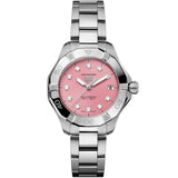 TAG Heuer - Aquaracer 34 mm Solargraph Pink Diamond Dial - WBP1318.BA0005
