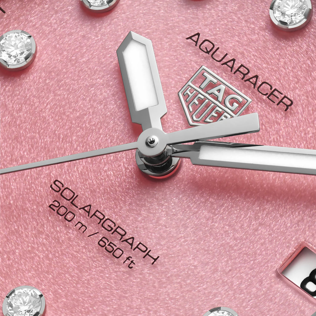 TAG Heuer - Aquaracer 34 mm Solargraph Pink Diamond Dial - WBP1318.BA0005