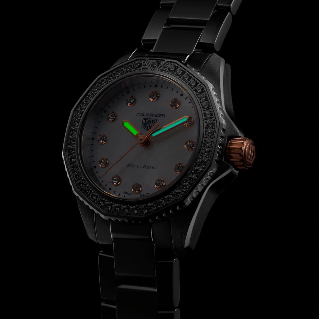 TAG Heuer - Aquaracer 30 mm Women's Professional Diamond Mother of Pearl - WBP1451.BA0622