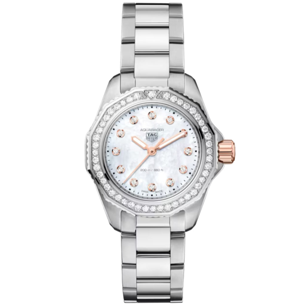 TAG Heuer - Aquaracer 30 mm Women's Professional Diamond Mother of Pearl - WBP1451.BA0622