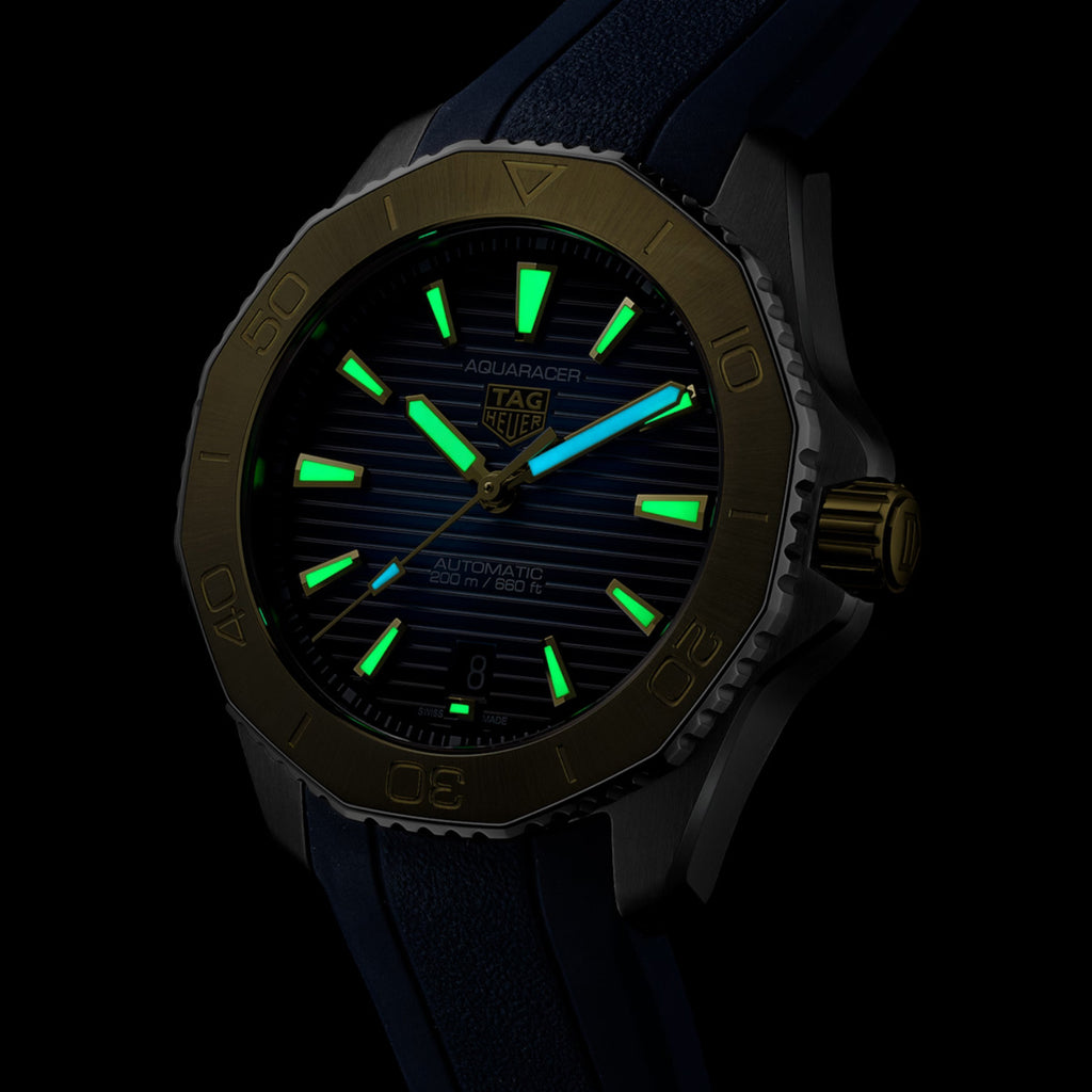 TAG Heuer - Aquaracer 40 mm Professional 200 Auto Steel & 18k Rose Gold - WBP2150.FT6210