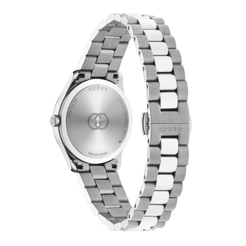 Gucci G-Timeless 29 mm Steel Case & Bracelet Pink Gold-Plated Bezel - YA1265070