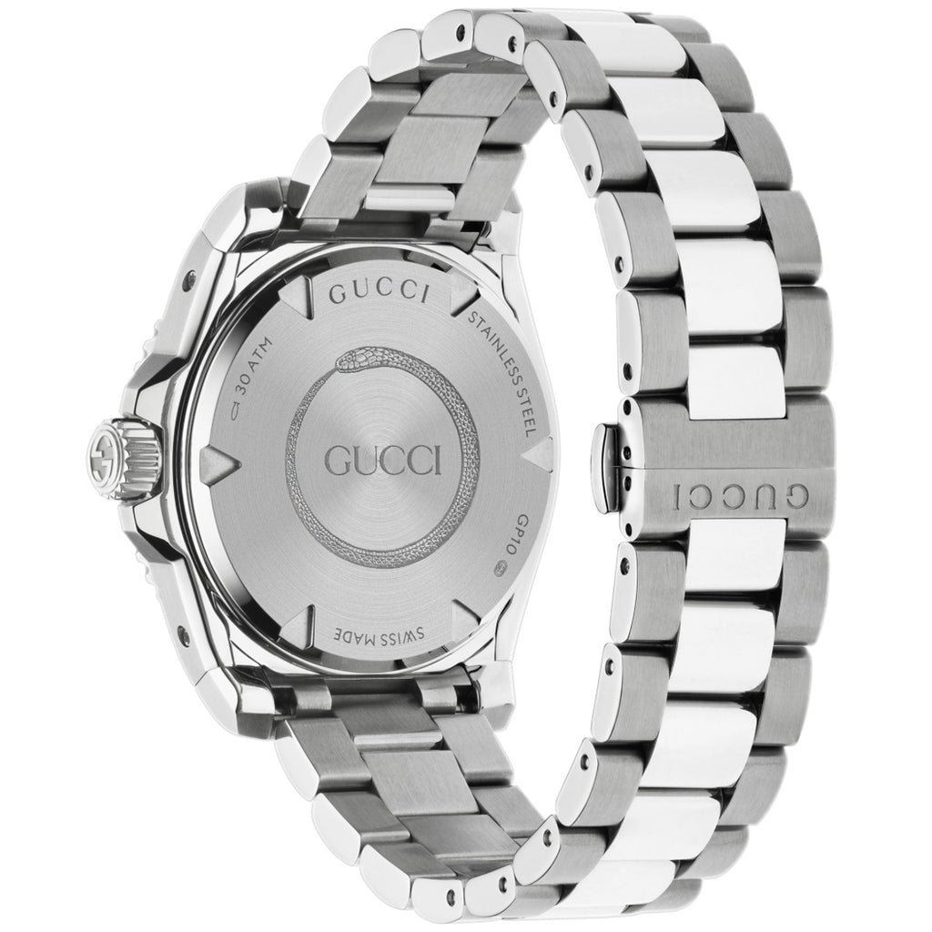 GUCCI Dive 40 mm Stainless Steel Case 300 m Black Bee Dial - YA136353