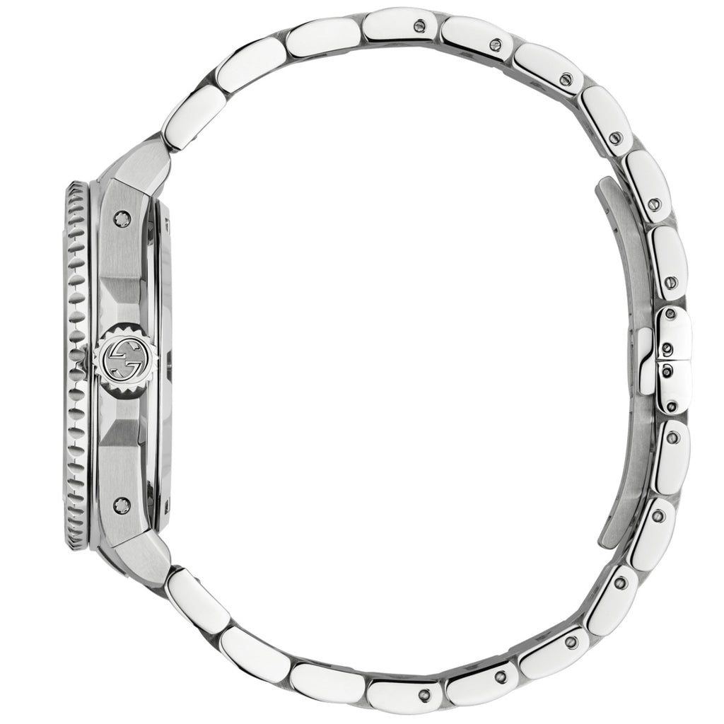 GUCCI Dive 40 mm Stainless Steel Case 300 m Black Bee Dial - YA136353