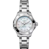 TAG Heuer - Aquaracer 34 mm Solargraph Women's Diamond MOP Dial - WBP1313.BA0005