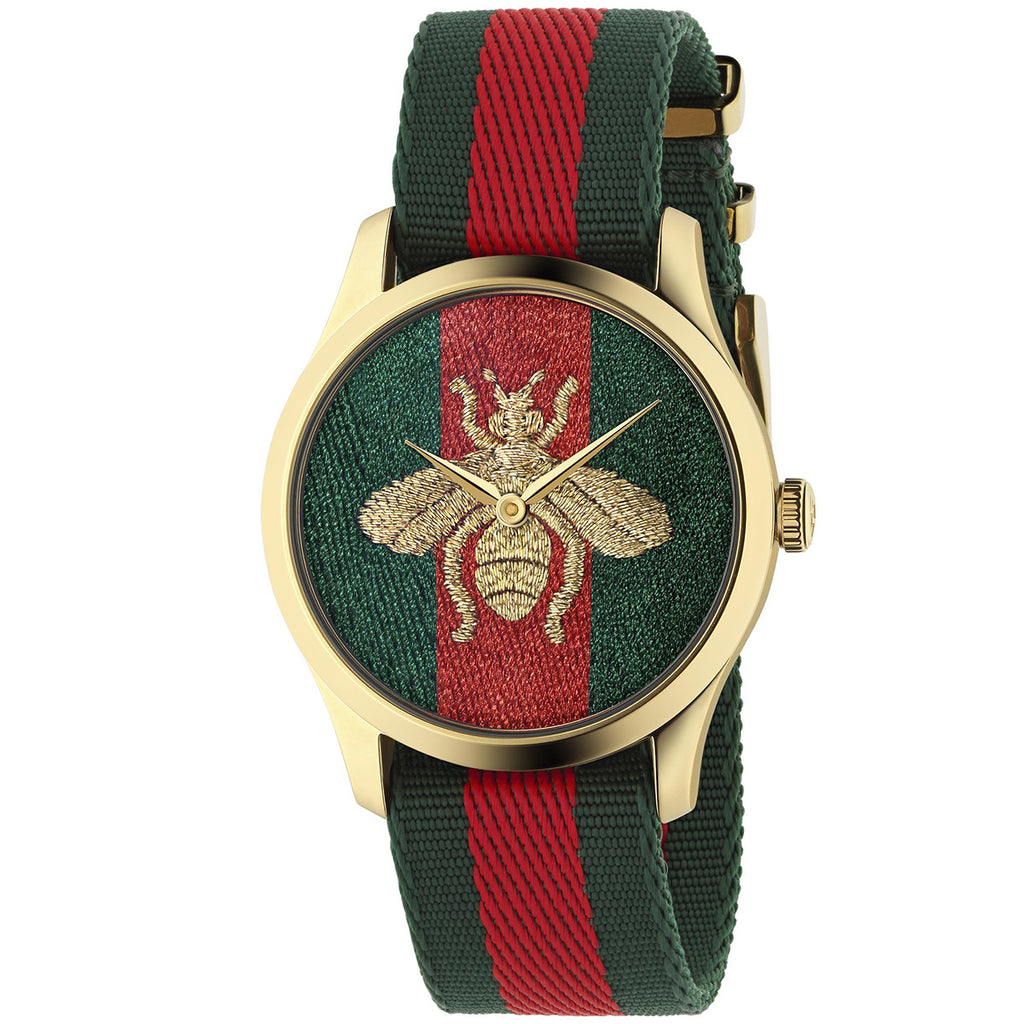 Gucci G-Timeless 38 mm Large Golden Bee Le Marche Des Merveilles - YA126487B