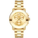 Movado - Bold 38 mm Women's Chronograph Yellow Gold Ion Plated - 3600358