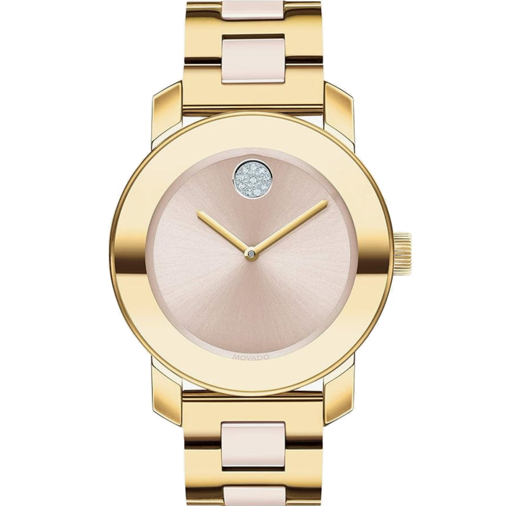 Movado - Bold 36 mm Ceramic Pale Yellow Gold Case - 3600640