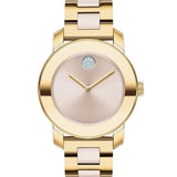 Movado - Bold 36 mm Ceramic Pale Yellow Gold Case - 3600640