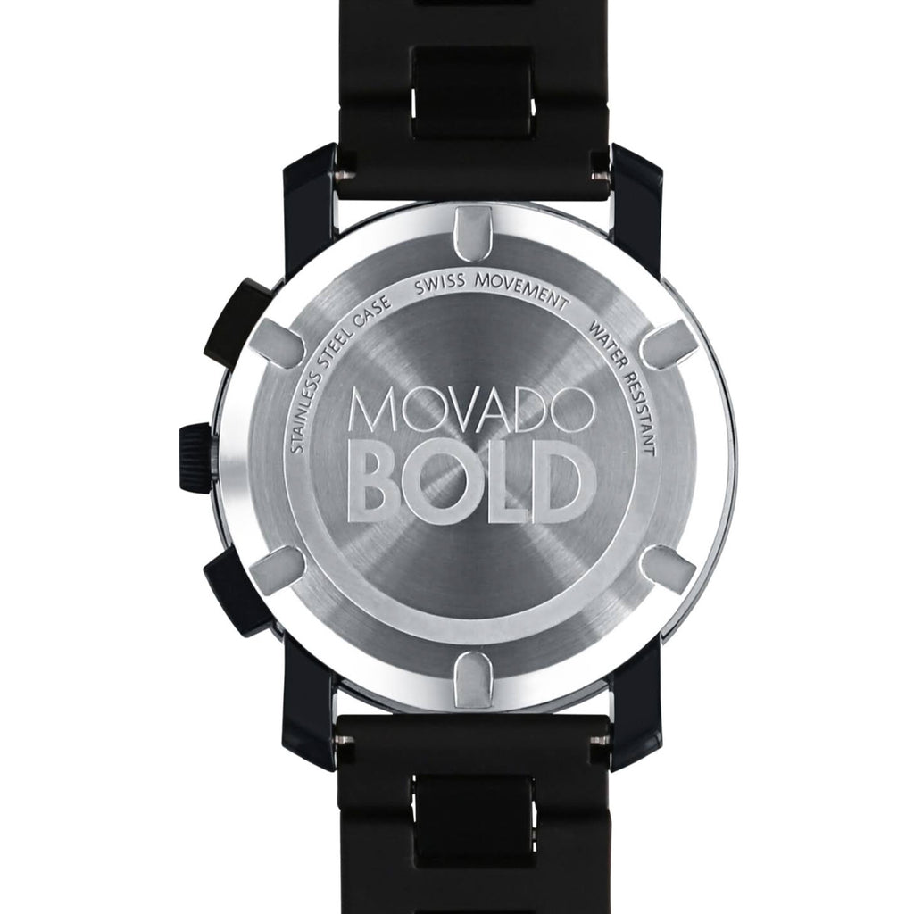 Movado - Bold Black 43 mm Case & Bracelet Chronograph - 3600048