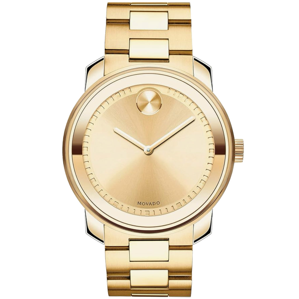Movado - Bold Yellow Gold 42 mm XL Ion-Plated Case & Bracelet - 3600258