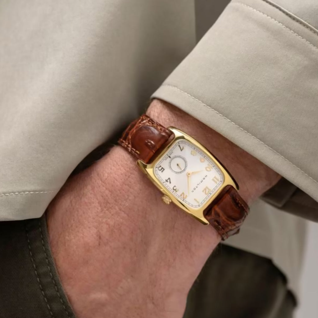 Hamilton - American Classic Boulton  "Indiana Jones" Rectangular Quartz - H13431553