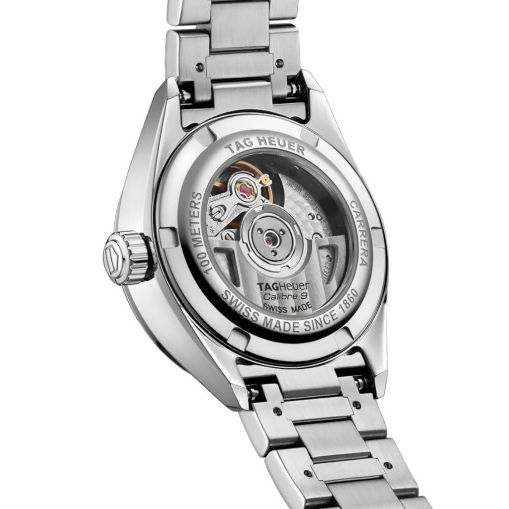TAG Heuer - Carrera 29 mm Automatic Mother of Pearl Diamond Dial & Bezel - WBN2414.BA0621