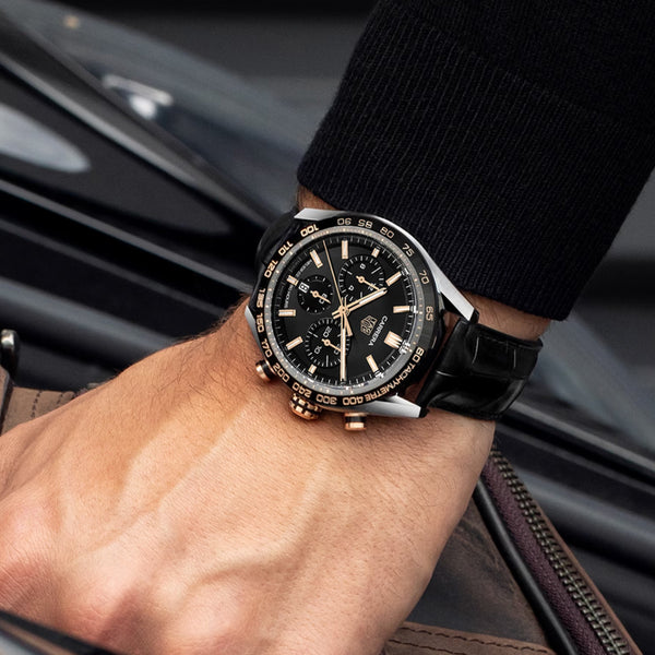TAG Heuer - Carrera 44 mm Chronograph Steel Gold & Ceramic