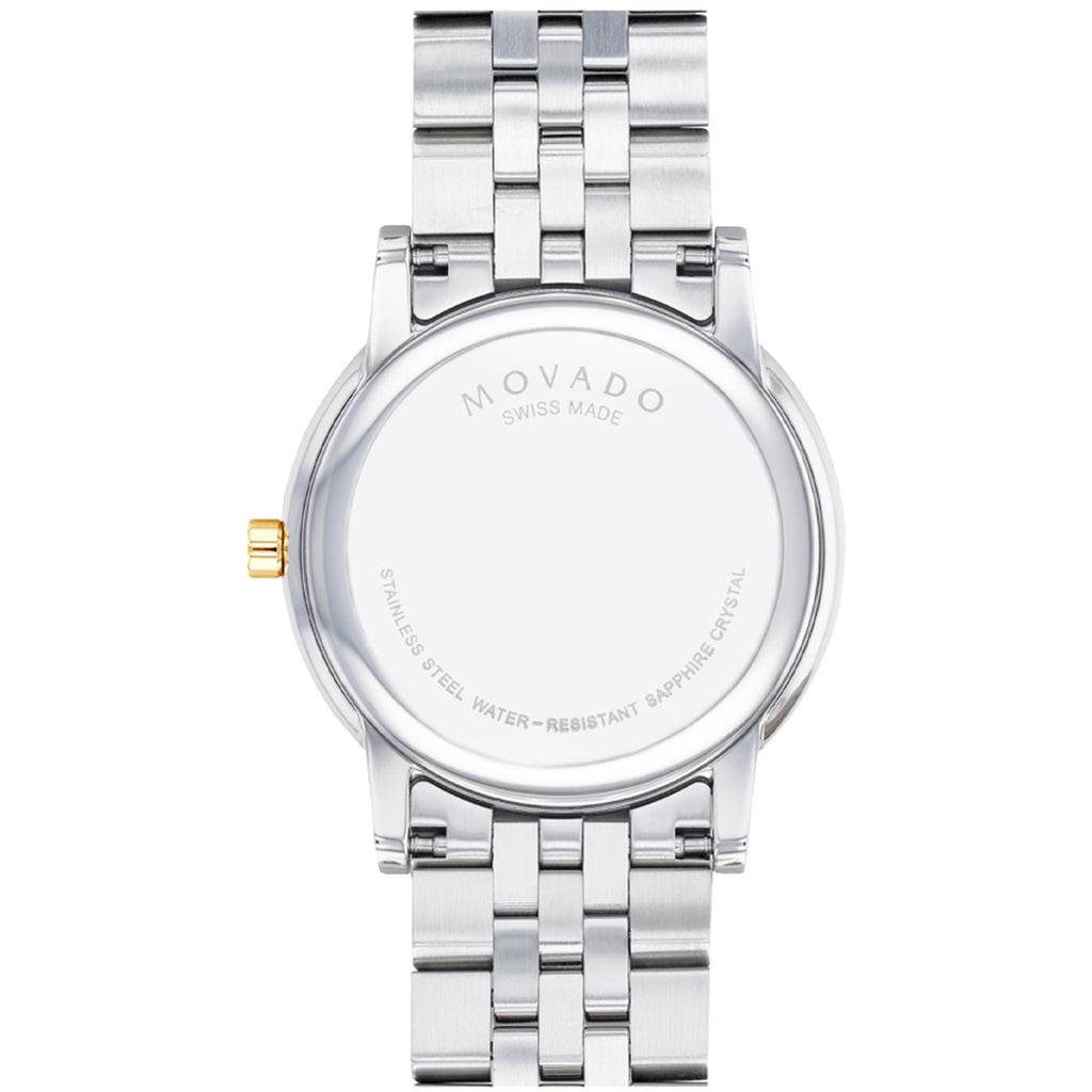 Movado - Museum Classic 40 mm Yellow Gold PVD Two Tone Diamond Dial - 0607202