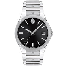 Load image into Gallery viewer, Movado - SE 41 mm Stainless Case &amp; Bracelet Black Dial - 0607541