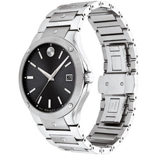 Load image into Gallery viewer, Movado - SE 41 mm Stainless Case &amp; Bracelet Black Dial - 0607541