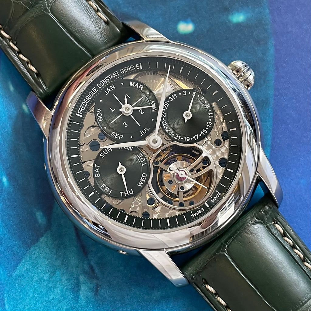 Frederique Constant - Tourbillon Green Dial Perpetual Calendar - FC-975DGR4H6
