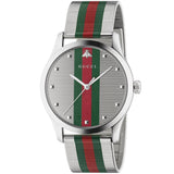 Gucci G-Timeless 42 mm Green Red Green Pattern Dial & Bracelet - YA126284