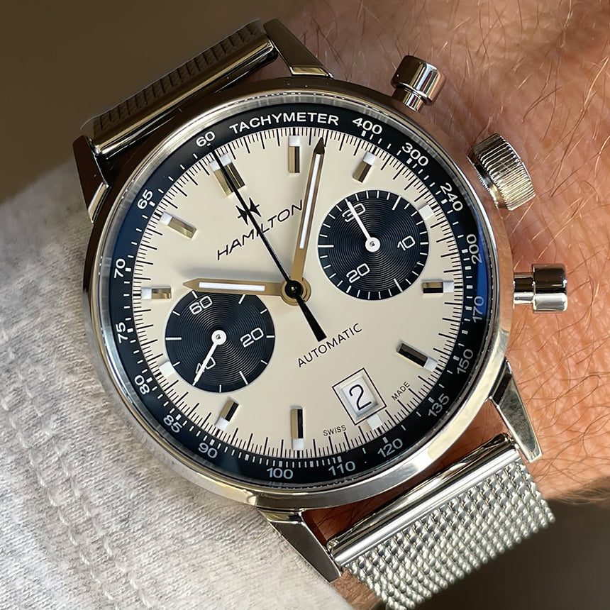 Hamilton - American Classic 40 mm Intra-Matic Automatic Chronograph Panda Dial - H38416111