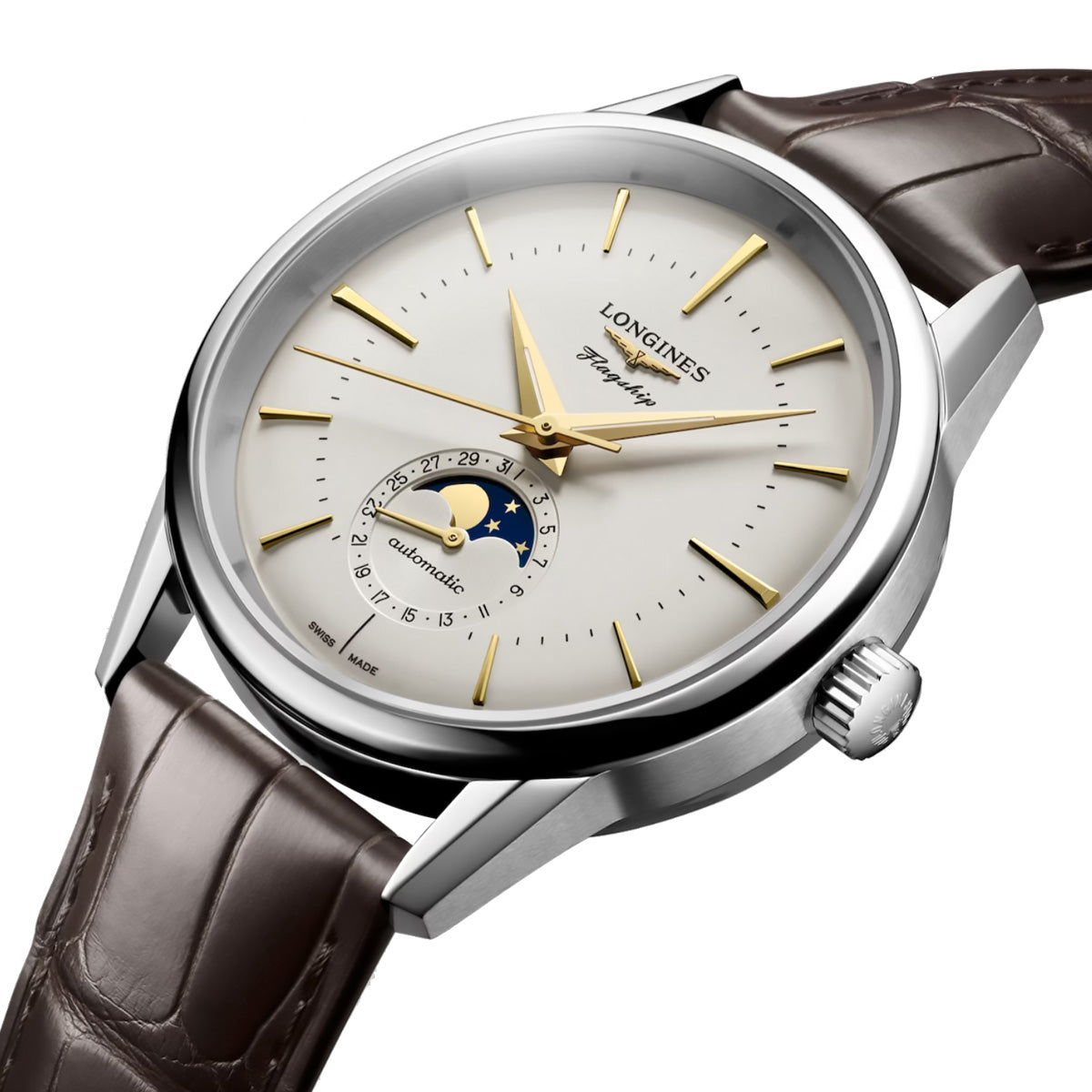 Longines - Flagship Heritage 38.5 mm Moon-Phase Calendar 