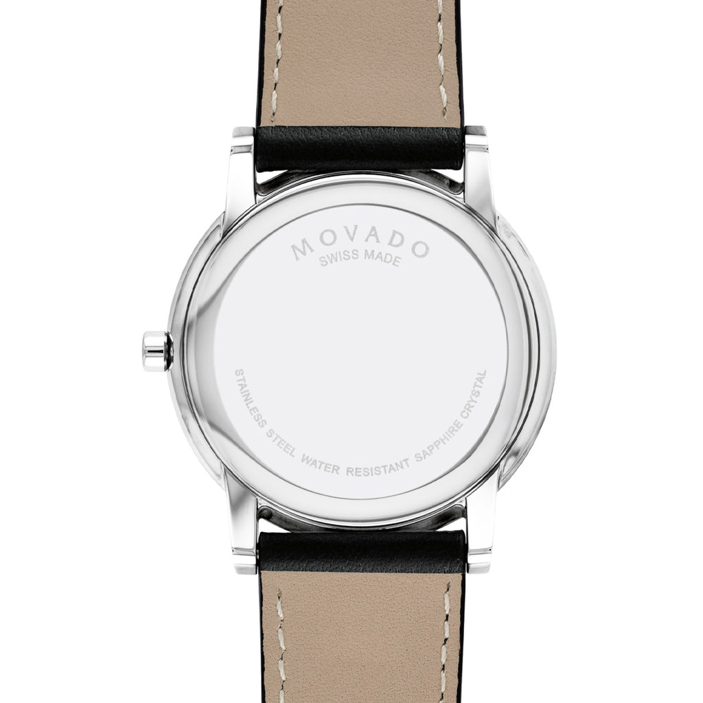 Movado - Museum Classic 40 mm Stainless Steel Leather Band - 0607269