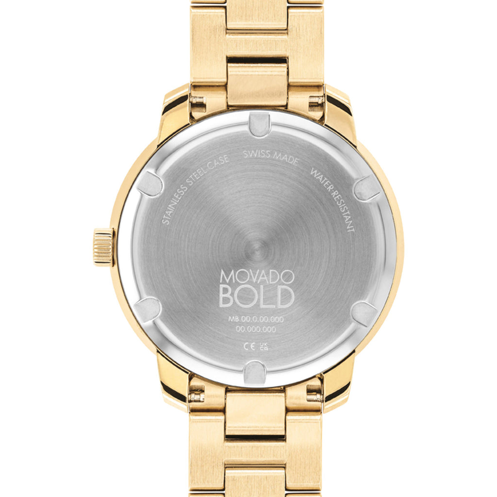 Movado - Bold Verso 38 mm Steel & Pale Yellow Gold Ion-Plated - 3600750