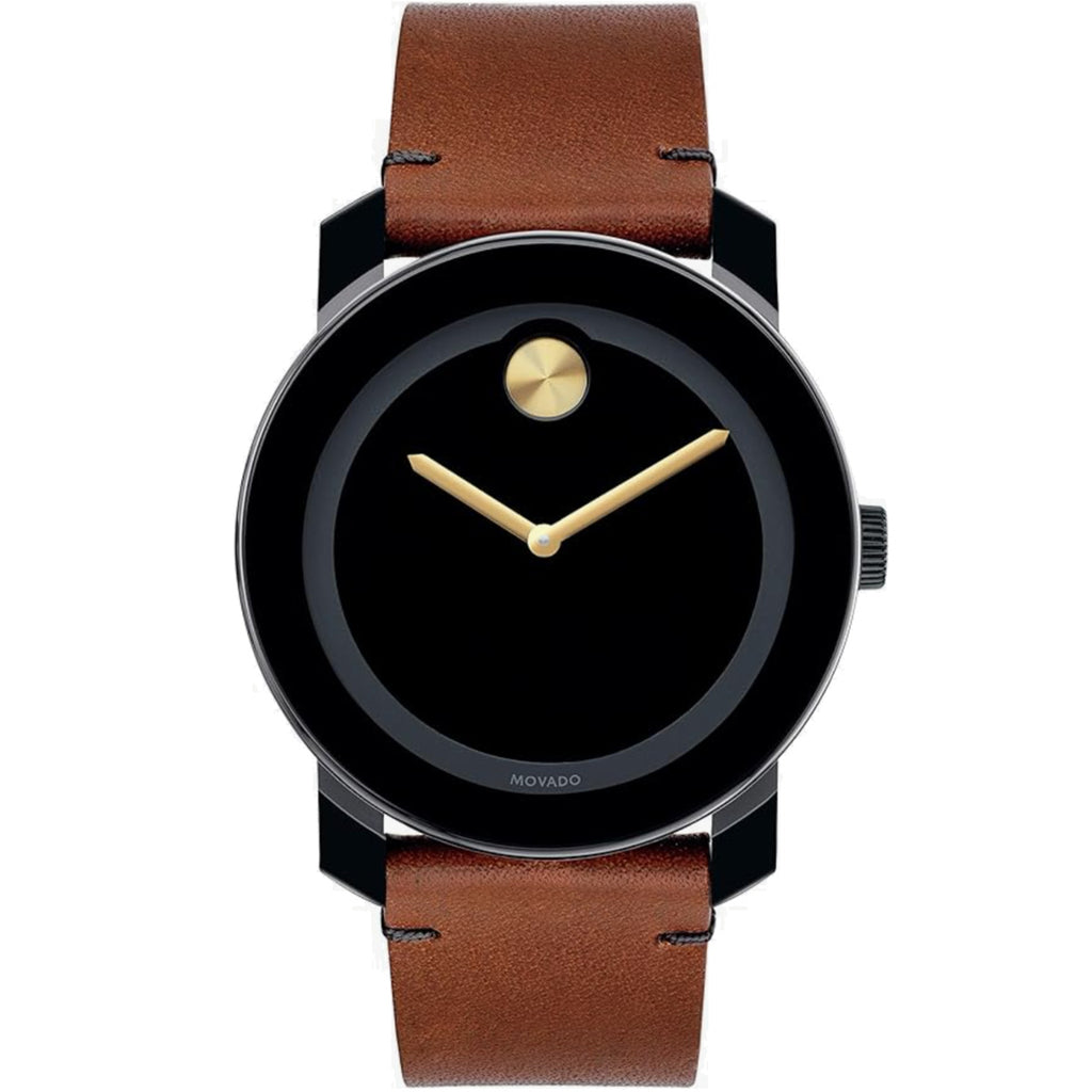 Movado - Bold 42 mm TR90 Black & Gold Museum Dial - 3600305