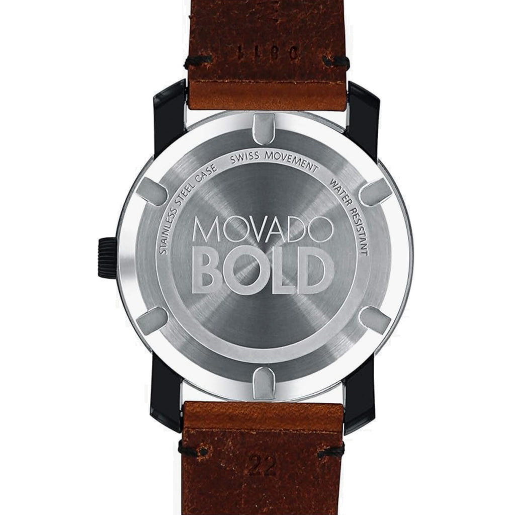 Movado - Bold 42 mm TR90 Black & Gold Museum Dial - 3600305