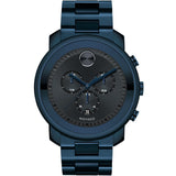 Movado - Bold 44 mm Navy Blue LX Ion Plated Chronograph Dark Blue Dial - 3600279
