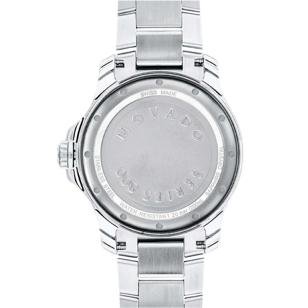 Movado - 800 Series 40 mm Steel Case & Bracelet Blue Dial - 2600137