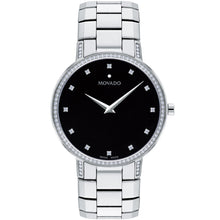 Load image into Gallery viewer, Movado - Faceto 39 mm Stainless Bracelet Diamond Dial Bezel &amp; Lugs - 0607482