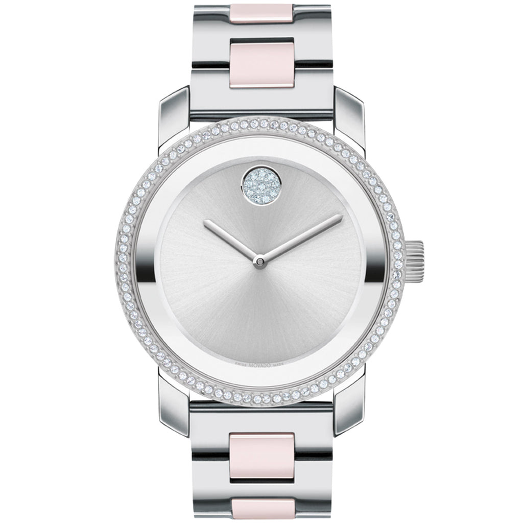 Movado - Bold Ceramic Pink Gold Steel Case & Crystal Dial - 3600784