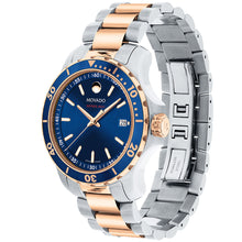 Load image into Gallery viewer, Movado - 800 Series 40 mm Rose Gold &amp; Steel Case &amp; Bracelet Blue Dial - 2600149