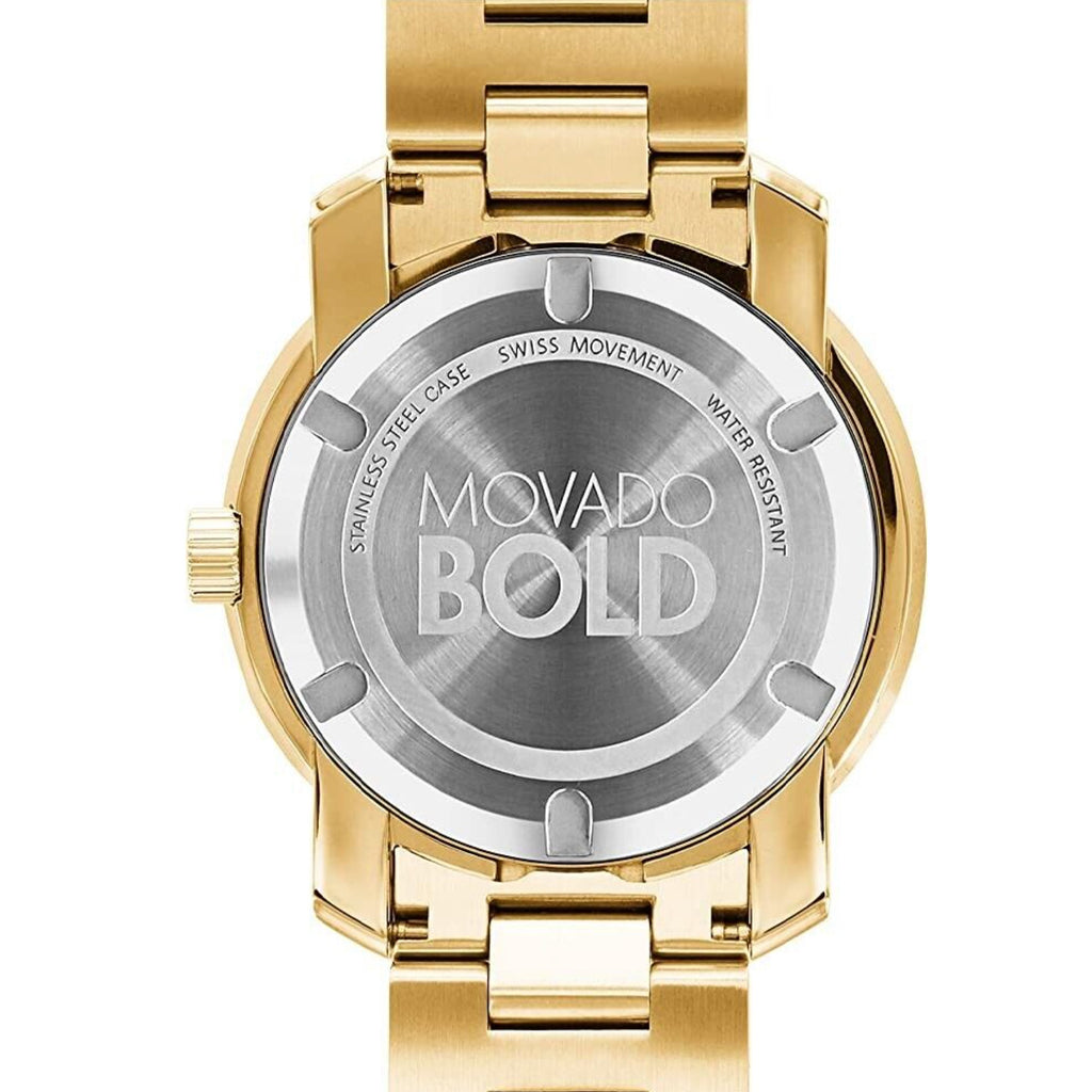 Movado - Bold 44 mm Chronograph Champagne Dial Yellow Gold Ion Plated - 3600278