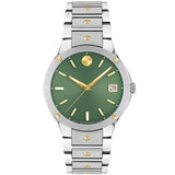 Movado - SE 32 mm Stainless Two Tone Gold PVD Green Dial - 0607635
