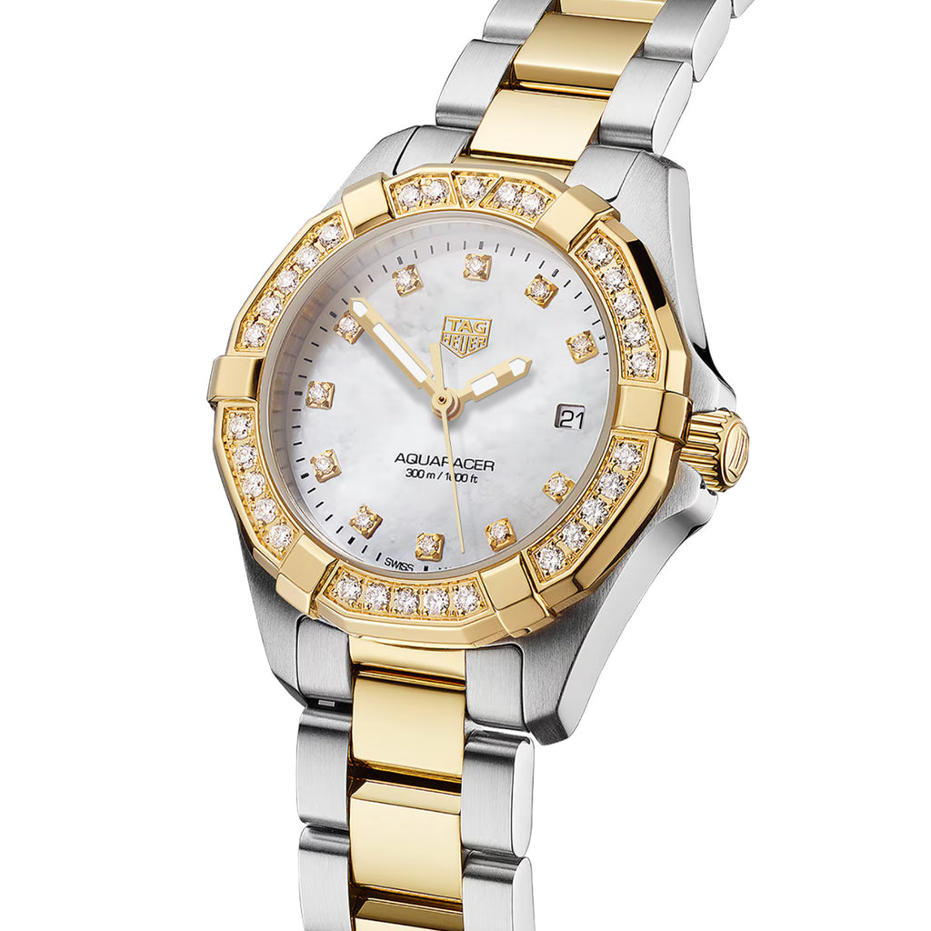 TAG Heuer - Aquaracer 27 mm Women's 300m MOP Diamond Dial - WBD1423.BB0321